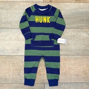 Carters Boys One Piece Suit 9 Months Blue & Green NWT